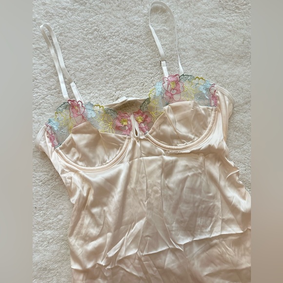 Vintage Satin Lingerie Slip Dress - Picture 3 of 5